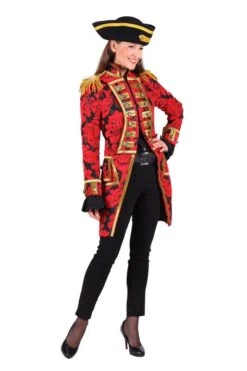 Jas Dame Nelson Brocaat Rood-zwart -Halloween Winkel 1861 008 1 1 1 2