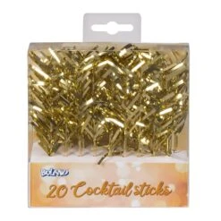 Cocktailprikkers Goud (20 Stuks)