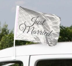 Autovlag Just Married 2 Stuks