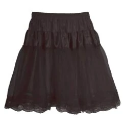 Petticoat Kant 2-Laags Zwart