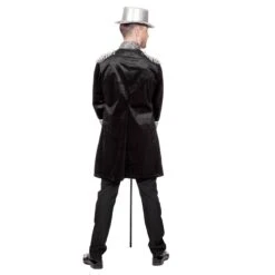 Herenjas Fluweel Zwart/Zilver 5 Herenjas Fluweel Zwart/Zilver -Halloween Winkel 330297 3 gr