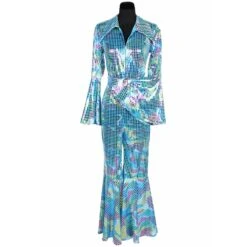 Disco Catsuit Turquoise