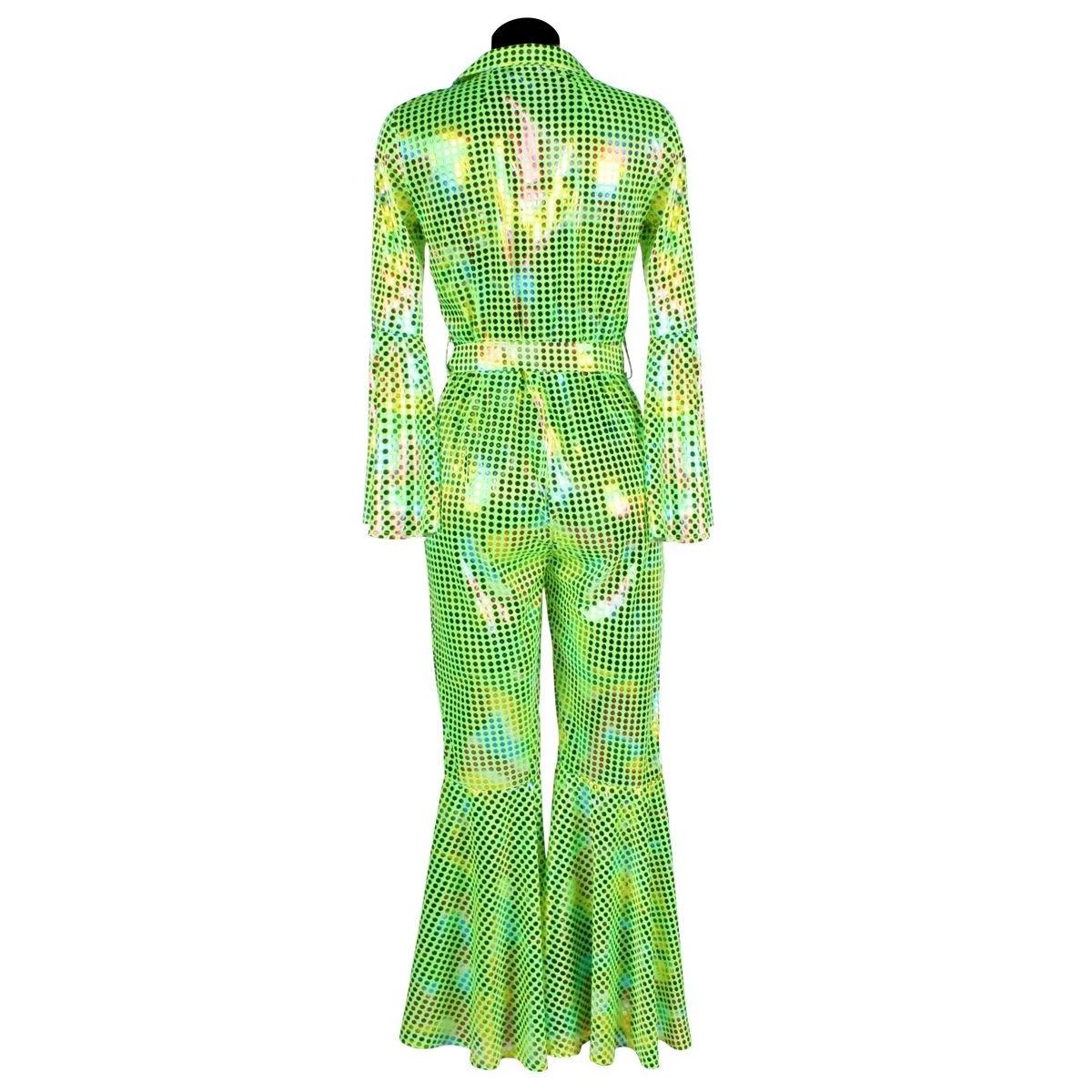 Disco Catsuit Groen 2 Disco Catsuit Groen - Afbeelding 2