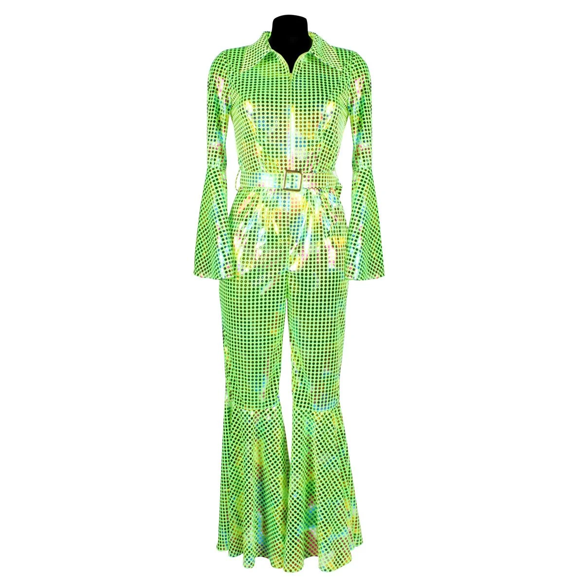 Disco Catsuit Groen 1 Disco Catsuit Groen