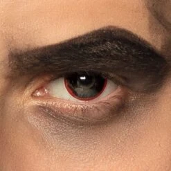 Weeklenzen Kleur Demoon Zwart Met Rode Rand -Halloween Winkel 40116 gr1