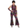 Disco Jumpsuit Regenboog Glitter