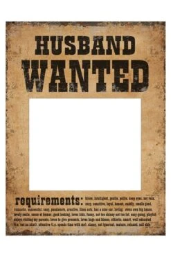 Props Husband/Wife Wanted -Halloween Winkel 871364793059 3