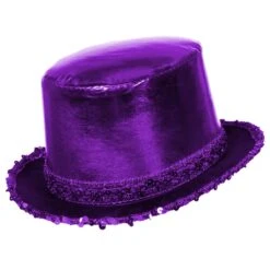 Hoge Hoed Paillet Paars
