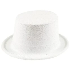 Glitter Hoed Wit
