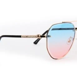 Luxe Zonnebril Blauw/Roze -Halloween Winkel bril luxe roze blauw 3 gr