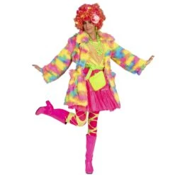 Fluffy Regenboog Bontjas