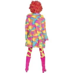 Fluffy Regenboog Bontjas -Halloween Winkel esp 508585 5