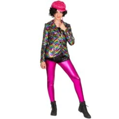Regenboog Glinster Jas Dames