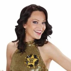 Broche Happy Newyear Goud -Halloween Winkel feestartikelen broche happy new year goud 1 3