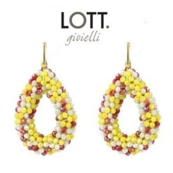 LOTT. Oeteldonk Oorbellen Glassberry Drop