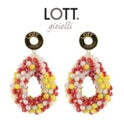 LOTT. Oeteldonk Oorbellen Glassberry Drop