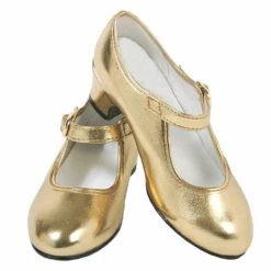 Gouden Flamenco Schoenen Meisjes