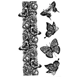 Tattoo Choker & Vlinders