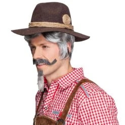 Trachtenhoed Wolvilt Bruin