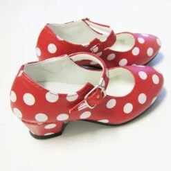 Spaanse Schoenen Rood-wit Meisjes -Halloween Winkel img 6157 2