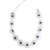 Ketting Bloemetjes Blauw