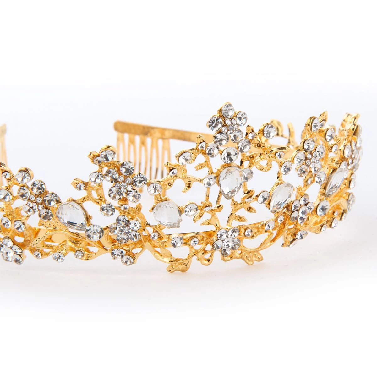 Tiara Kam Luxe Goud 2 Tiara Kam Luxe Goud - Afbeelding 2