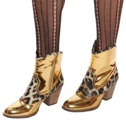 Laarsjes Gold Panter -Halloween Winkel laasrje goud gr