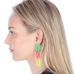 Neon Oorbellen Schakel -Halloween Winkel neon oorbellen schakel 4 gr 1