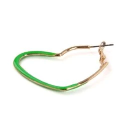 Uitgelichte producten -Halloween Winkel oorbel neon hart groen 2 gr