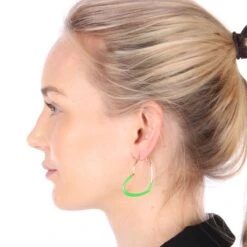 Neon Oorbellen Hart Groen -Halloween Winkel oorbel neon hart groen 5 gr