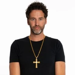 Ketting Kruis Goud 3 Ketting Kruis Goud -Halloween Winkel pch 39 70054 2