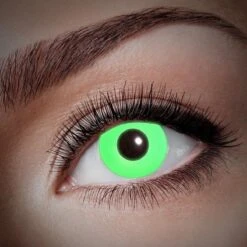 Kleurlenzen Flashy Groen (3 Maanden)