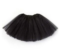 Tule Rok (div. Kleuren) -Halloween Winkel petticoat tule rok zwart hoofs kk 1 1