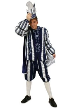 Uitgelichte producten -Halloween Winkel prins carnaval kostuum blauw 2