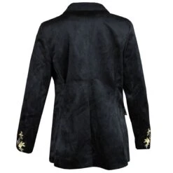 Oeteldonk Damesjas Zwart Fluweel -Halloween Winkel pwh fluweel 3 gr