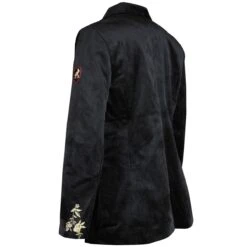 Oeteldonk Damesjas Zwart Fluweel -Halloween Winkel pwh fluweel 4 gr