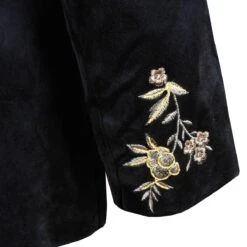 Oeteldonk Damesjas Zwart Fluweel Gepimpt 7 Oeteldonk Damesjas Zwart Fluweel Gepimpt -Halloween Winkel pwh fluweel 6 gr