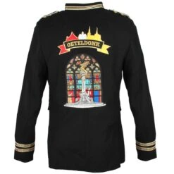 Oeteldonk Uniform Herenjas Zwart Gepimpt -Halloween Winkel pwh jas zwart pimp 2gr