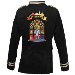 Oeteldonk Uniform Herenjas Ribfluweel Zwart Gepimpt -Halloween Winkel pwh pimp rib man gr