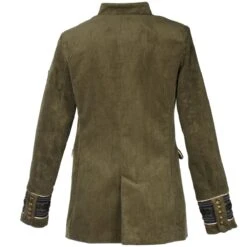 Oeteldonk Uniform Damesjas Ribfluweel Olijfgroen -Halloween Winkel pwh rib groen vrouw 5 gr