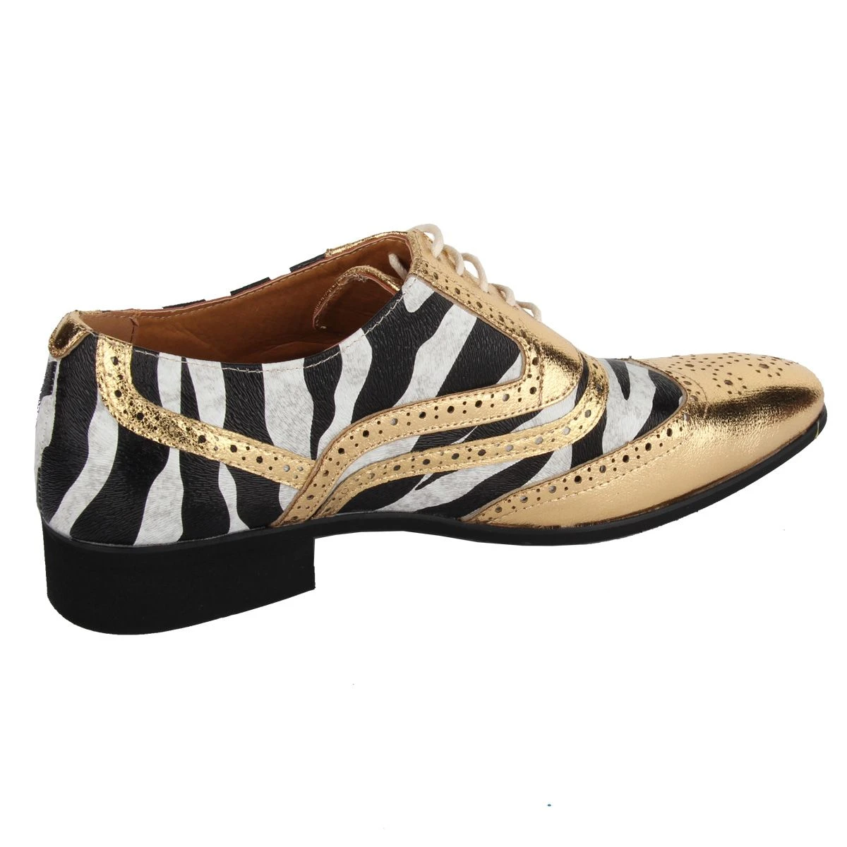Herenschoen Zebra Goud 4 Herenschoen Zebra Goud - Afbeelding 4