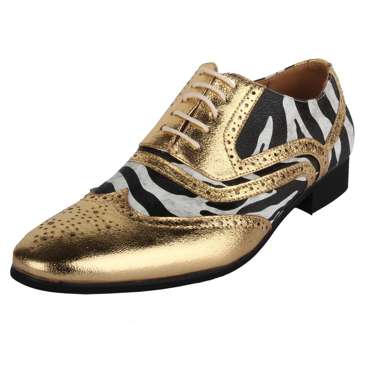 Herenschoen Zebra Goud 3 Herenschoen Zebra Goud - Afbeelding 3