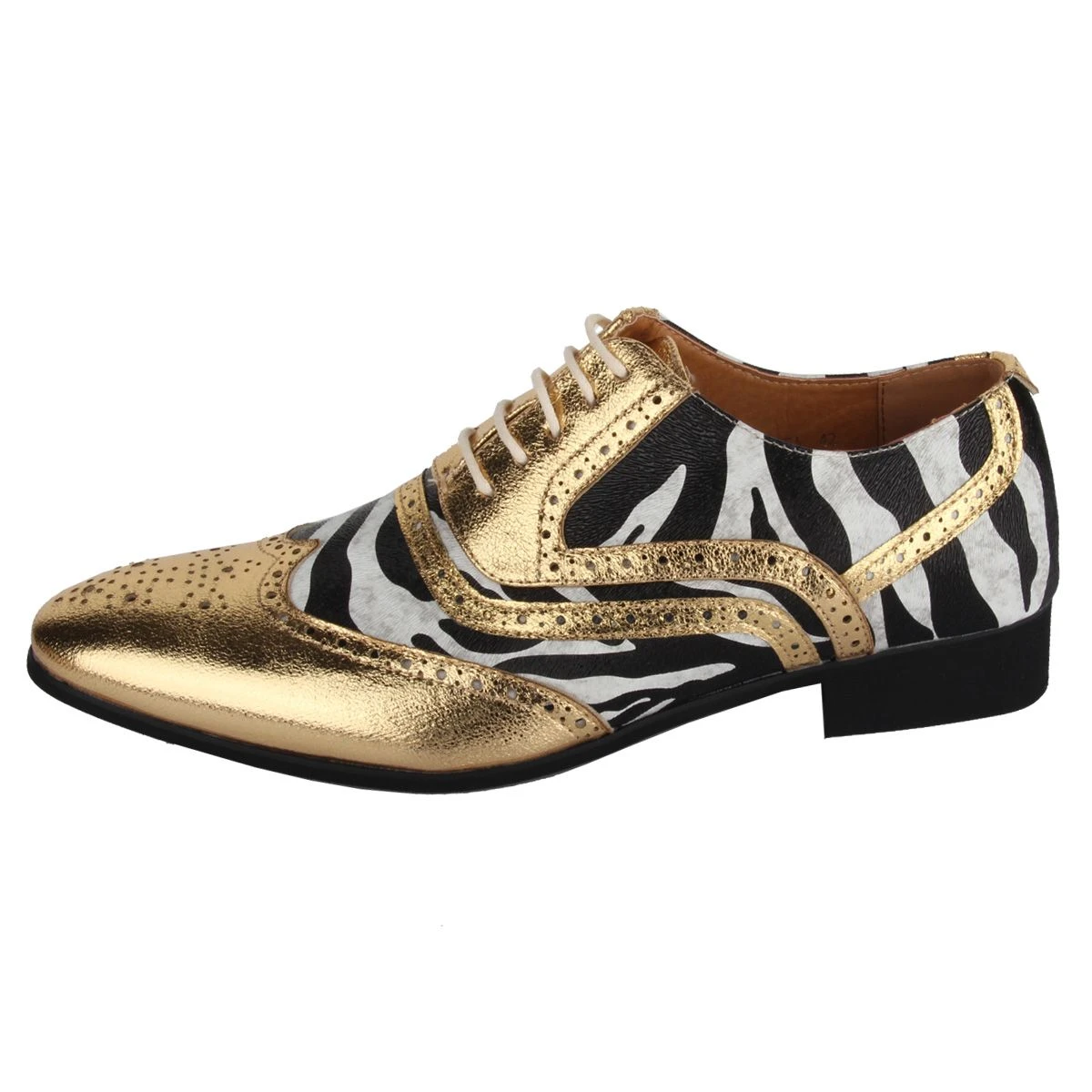 Herenschoen Zebra Goud 2 Herenschoen Zebra Goud - Afbeelding 2