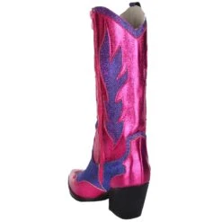 Luxe Cowboy Laarzen Roze/Paars Glitter -Halloween Winkel pwhlaars paars 4gr