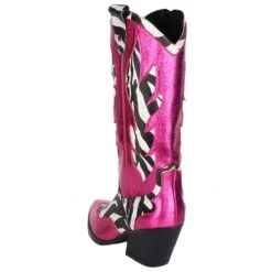 Luxe Cowboy Laarzen Roze/Zebra -Halloween Winkel pwhlaars zebra 4gr