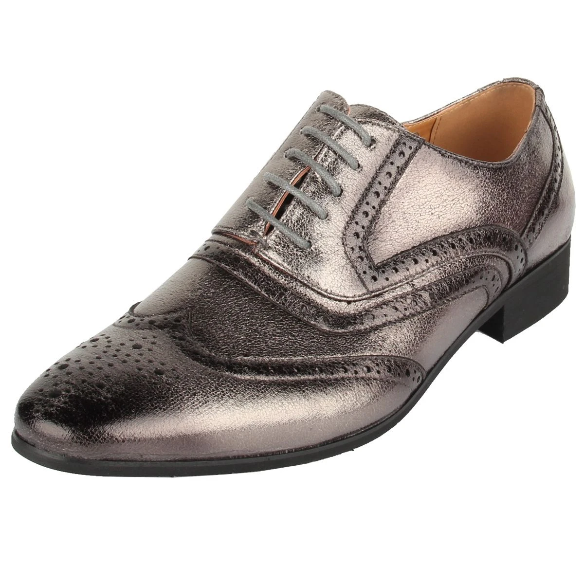 Herenschoen Brushed Zilver 2 Herenschoen Brushed Zilver - Afbeelding 2