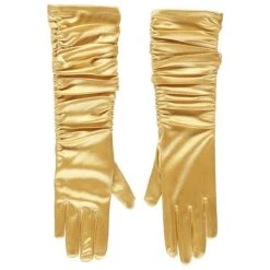 Handschoenen Goud Geplooid