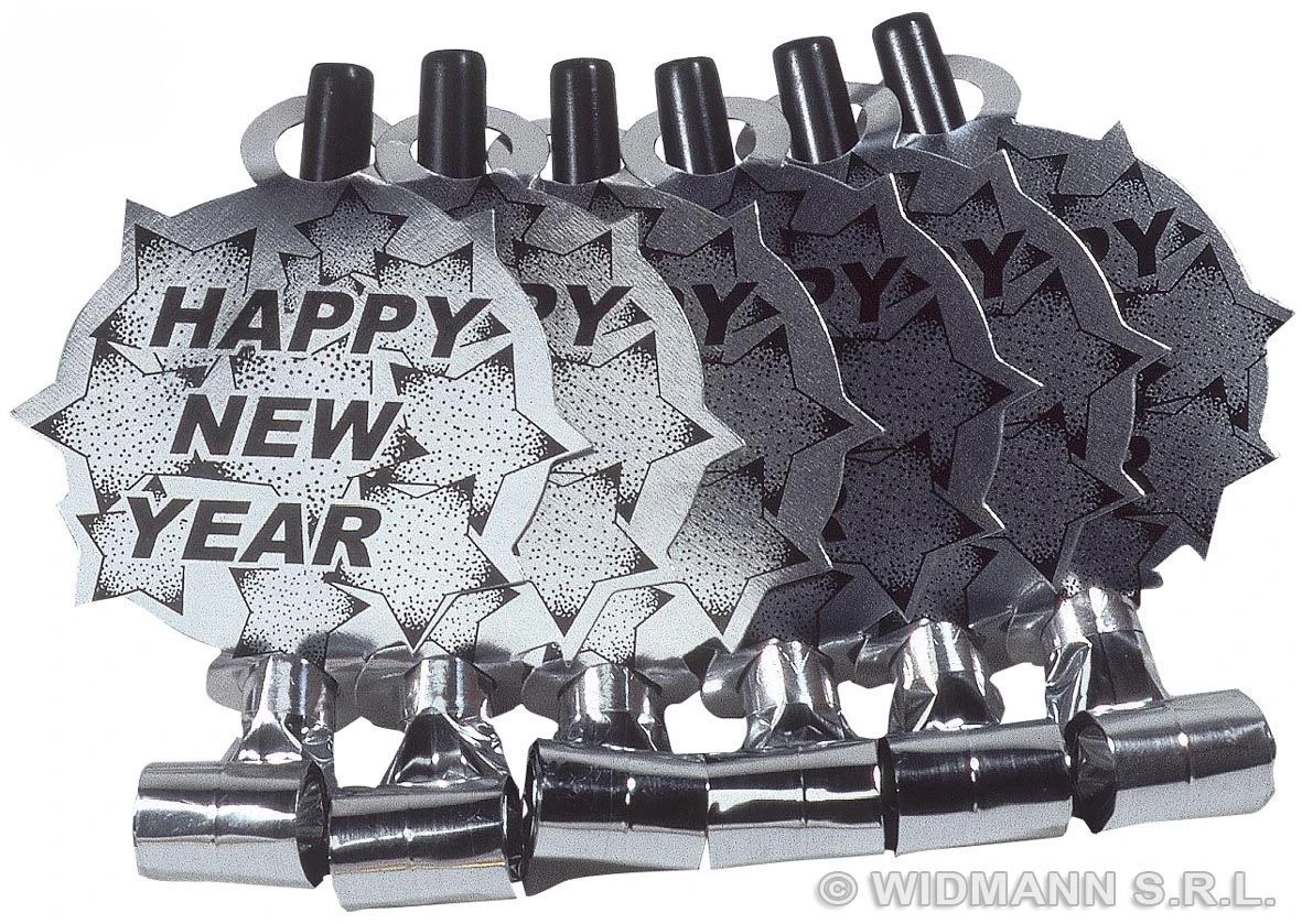 Rolfluitjes Happy Newyear Zilver