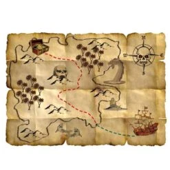 Schatkaart Red Pirate