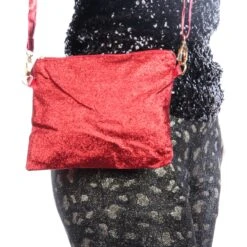 Glitter Schoudertasje Rood